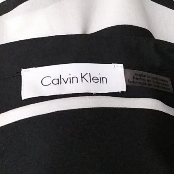 Calvin Klein Striped Blouse Size XL - Picture 6 of 7